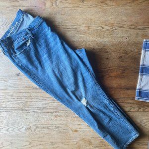 slim boyfriend jeans J.crew plus size 37